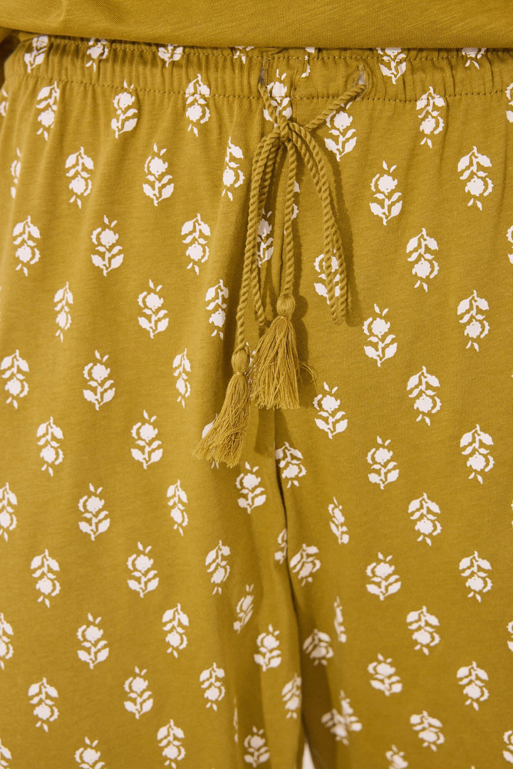 Long Pant - Yellow Print