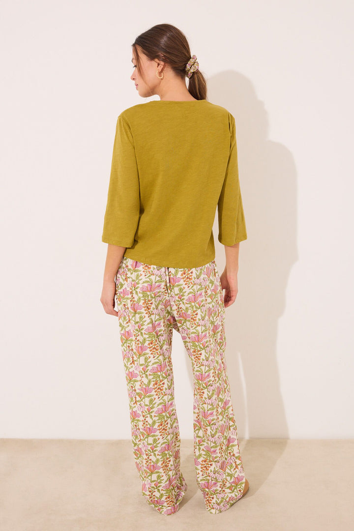 Long Pant - White Print