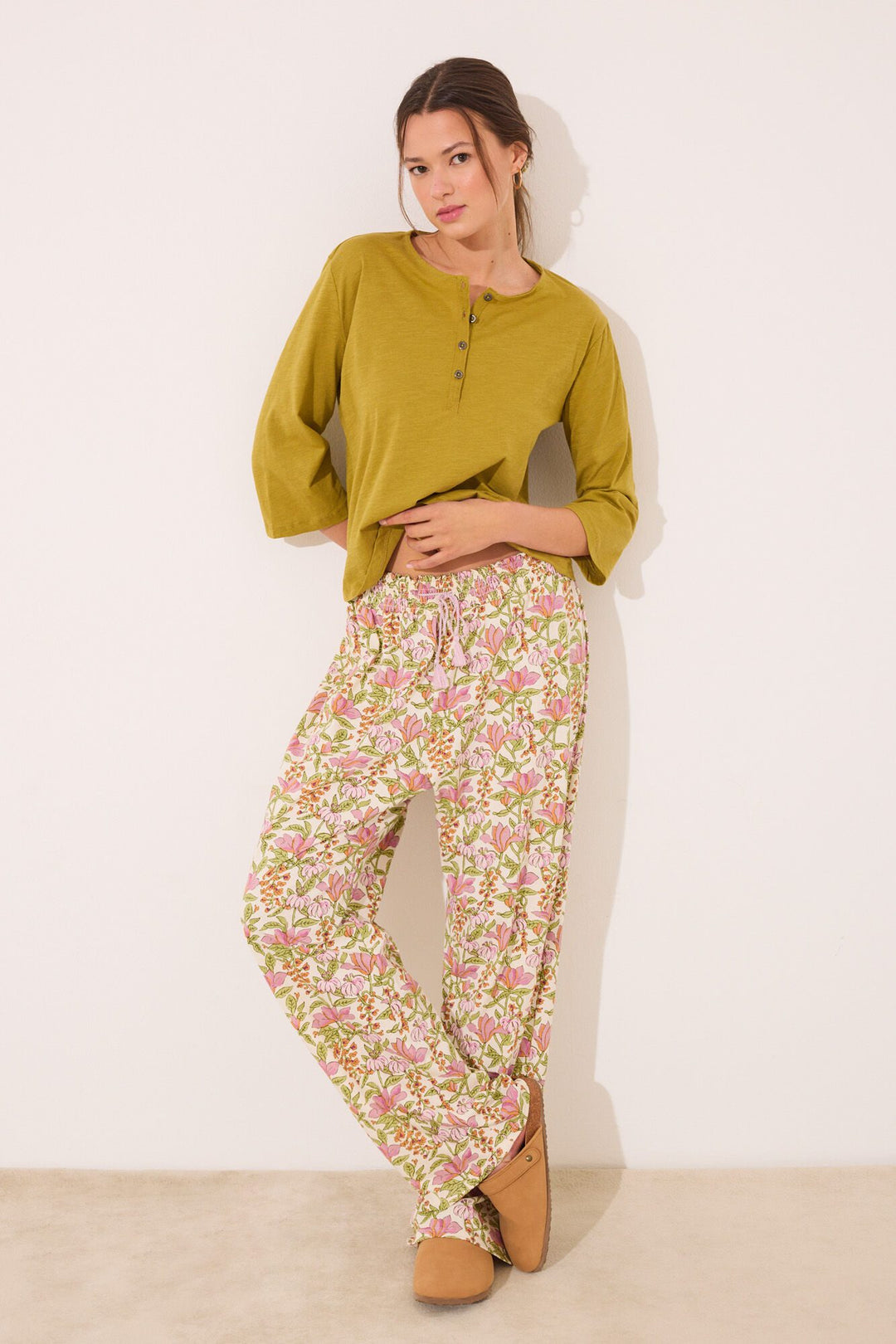 Long Pant - White Print