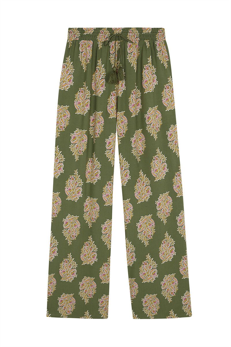 Long Pant - Green Print