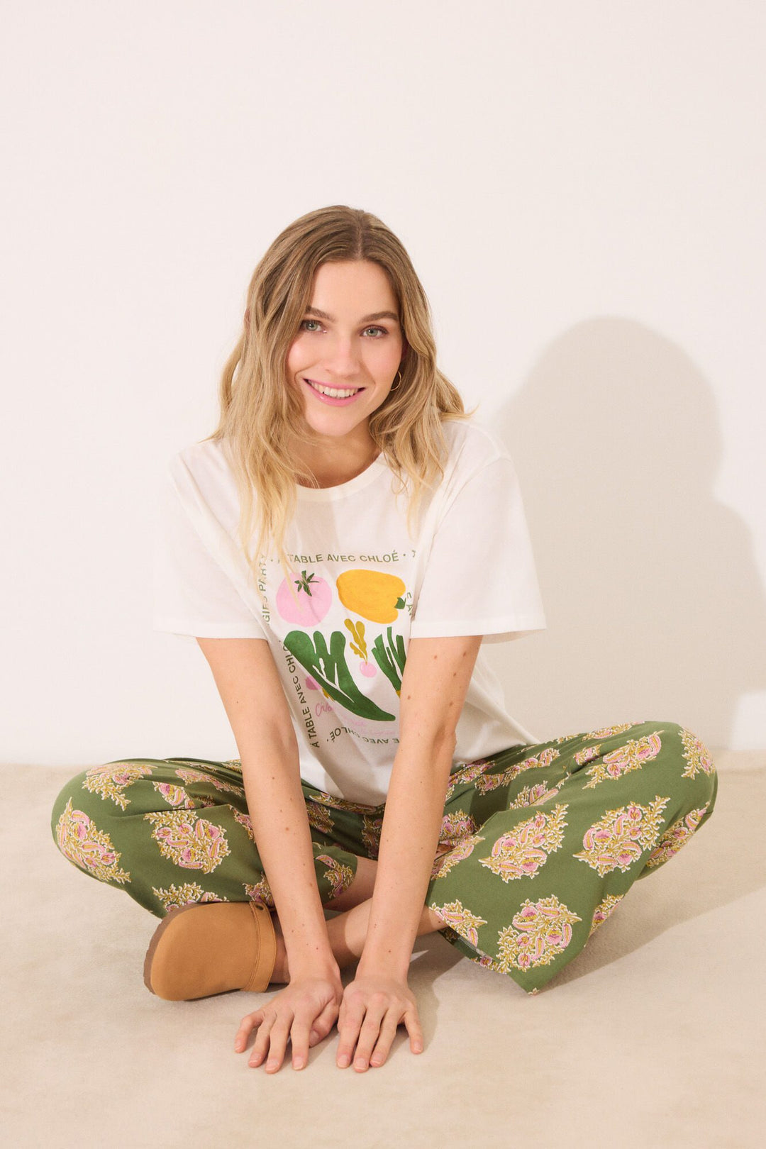 Long Pant - Green Print