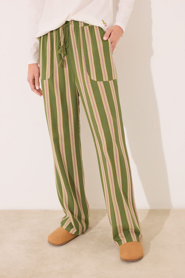 Long Pant - Green Print