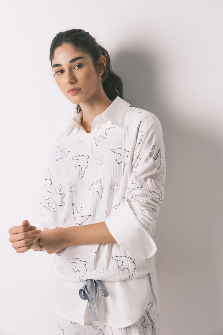 PYJAMA - White Print