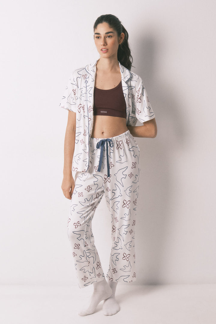 PYJAMA - White Print