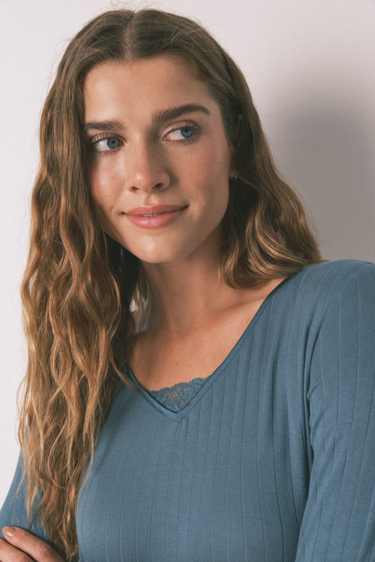 SHORT SLEEVES MEDIUM NIGHTDRESS - Green