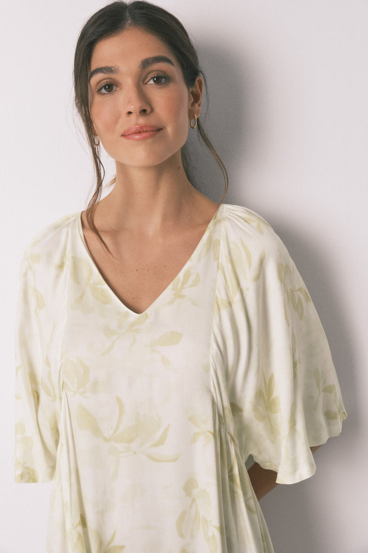 DRESS - Yellow Print