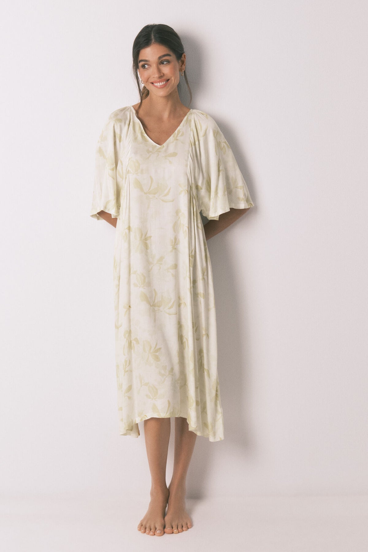 DRESS - Yellow Print