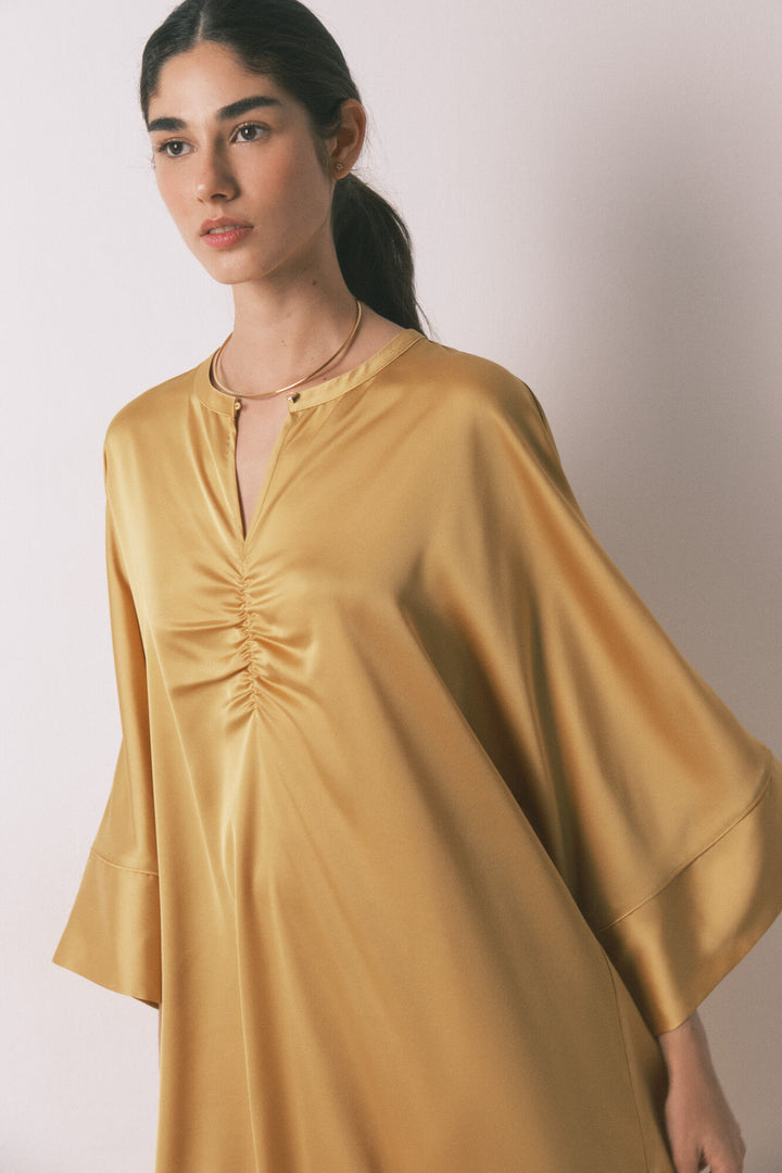 DRESS - Gold Mustard