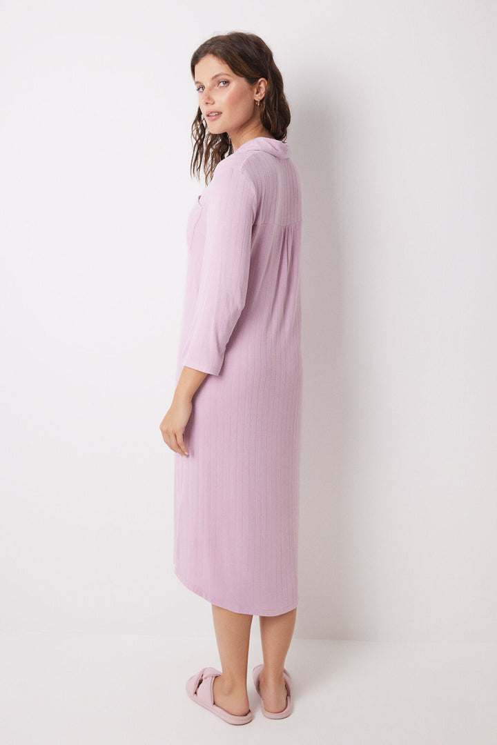Pink soft touch midi nightgown - Pink