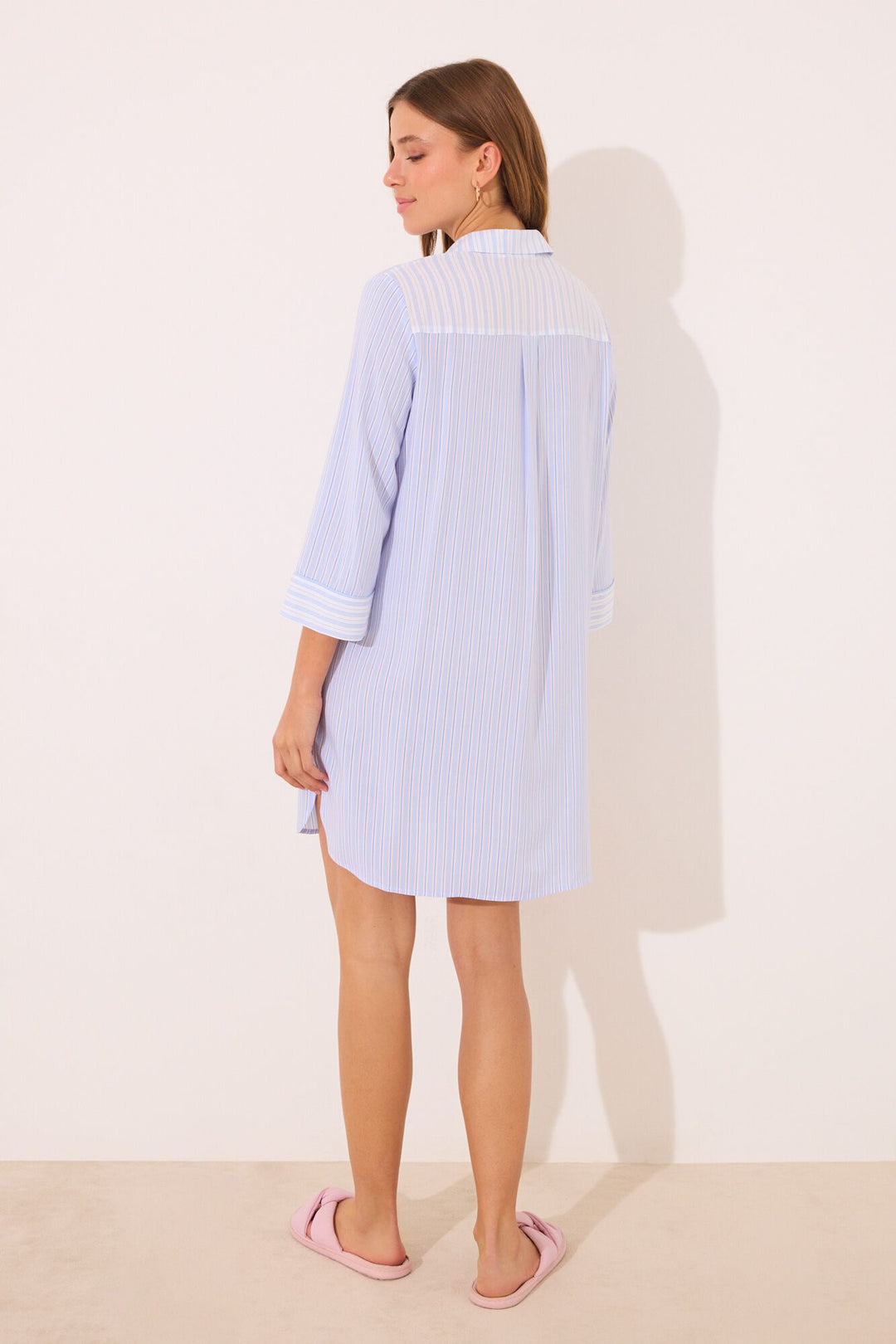Long Sleeves Camisoles - Medium Blue