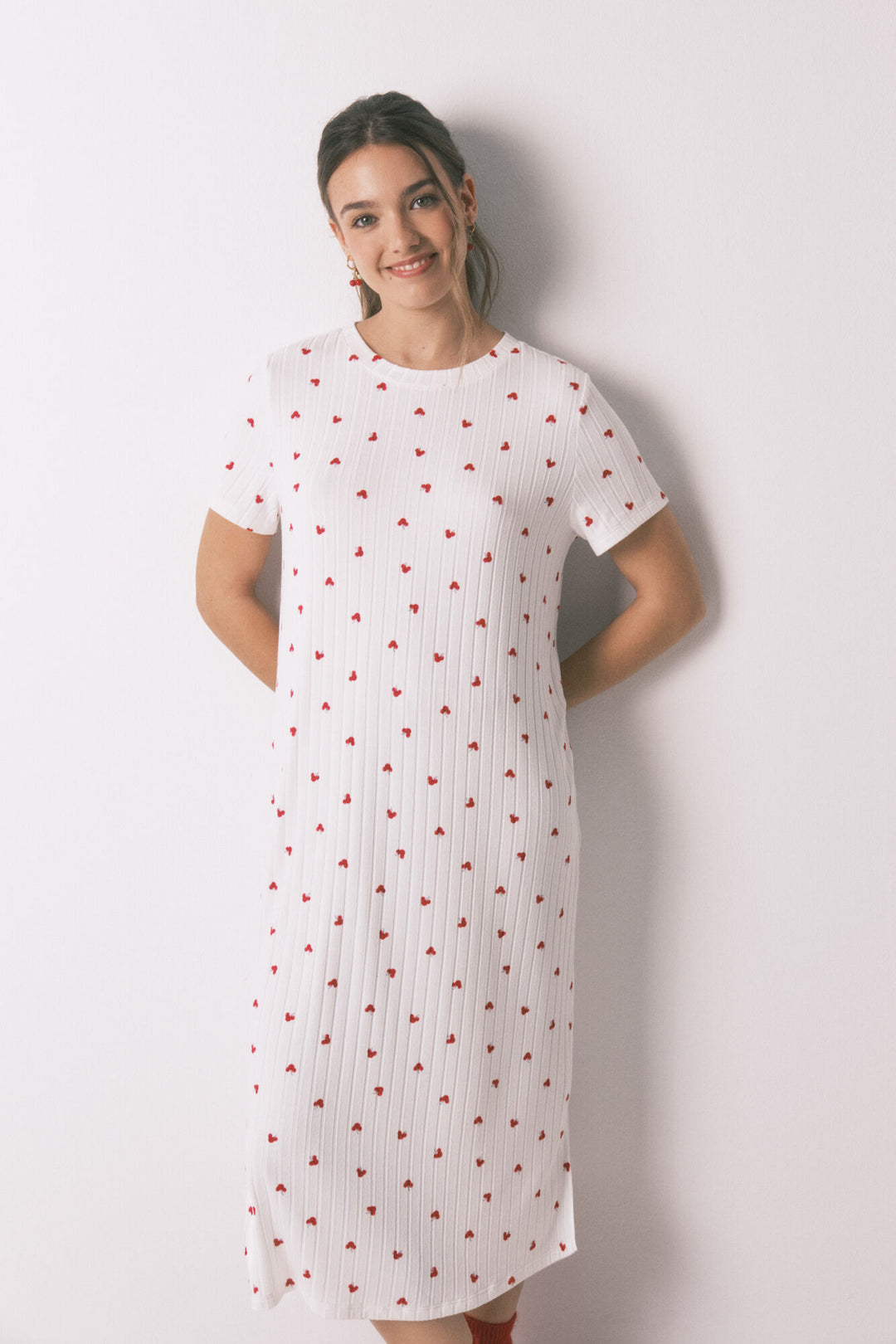 NIGHTDRESS - White Print