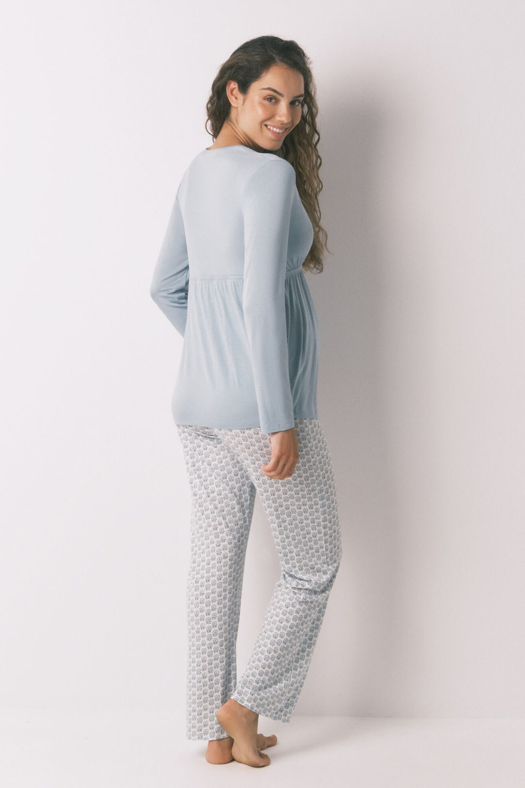 LONG SLEEVES LONG PANT PYJAMA - Green