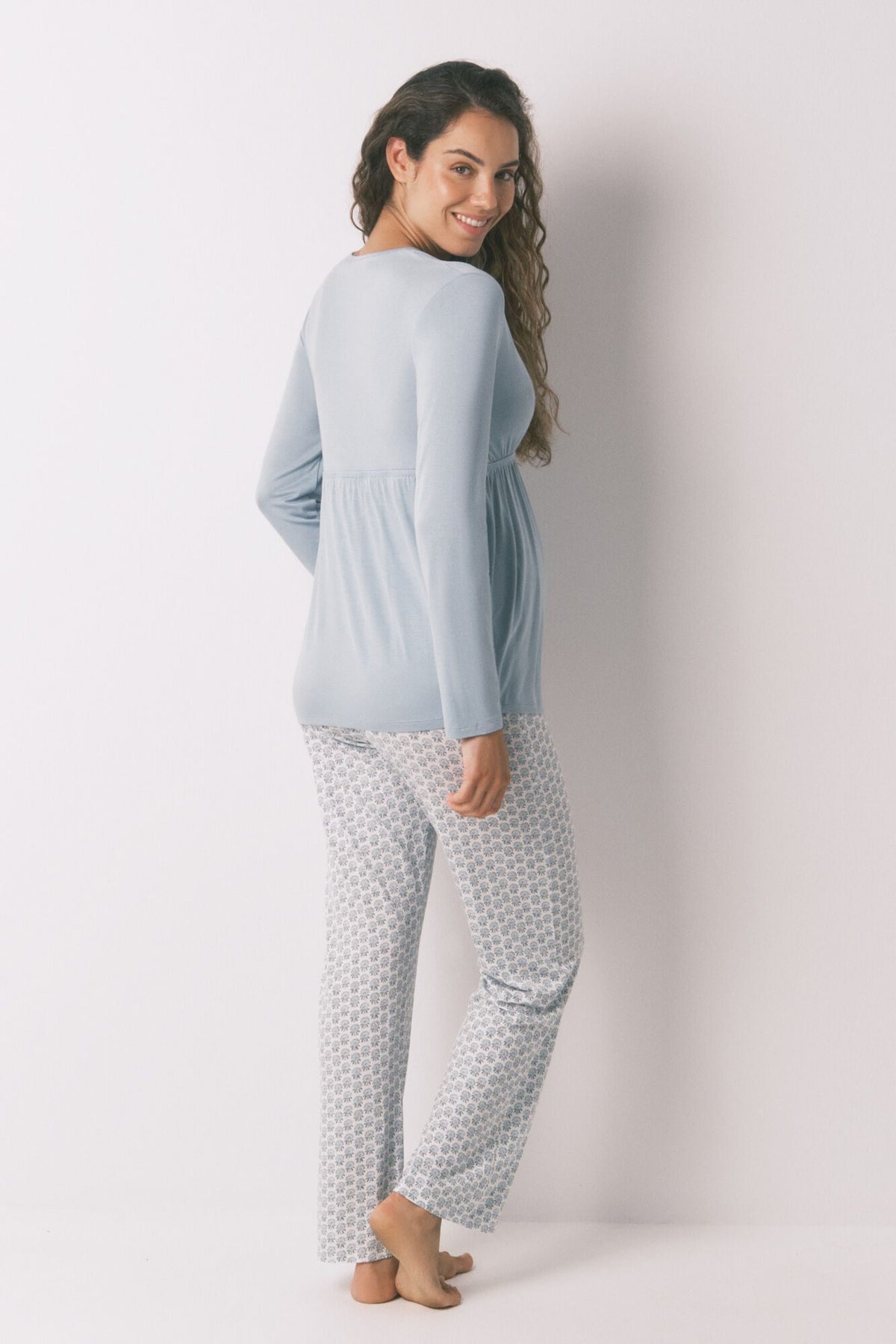 LONG SLEEVES LONG PANT PYJAMA - Green