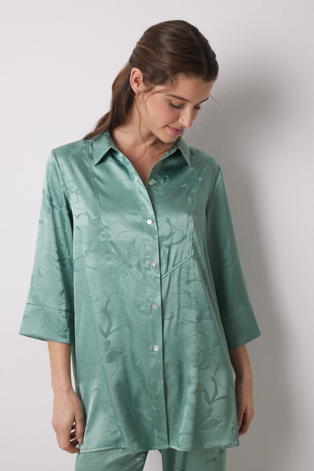 Long Sleeves Masculine Pyjama - Green