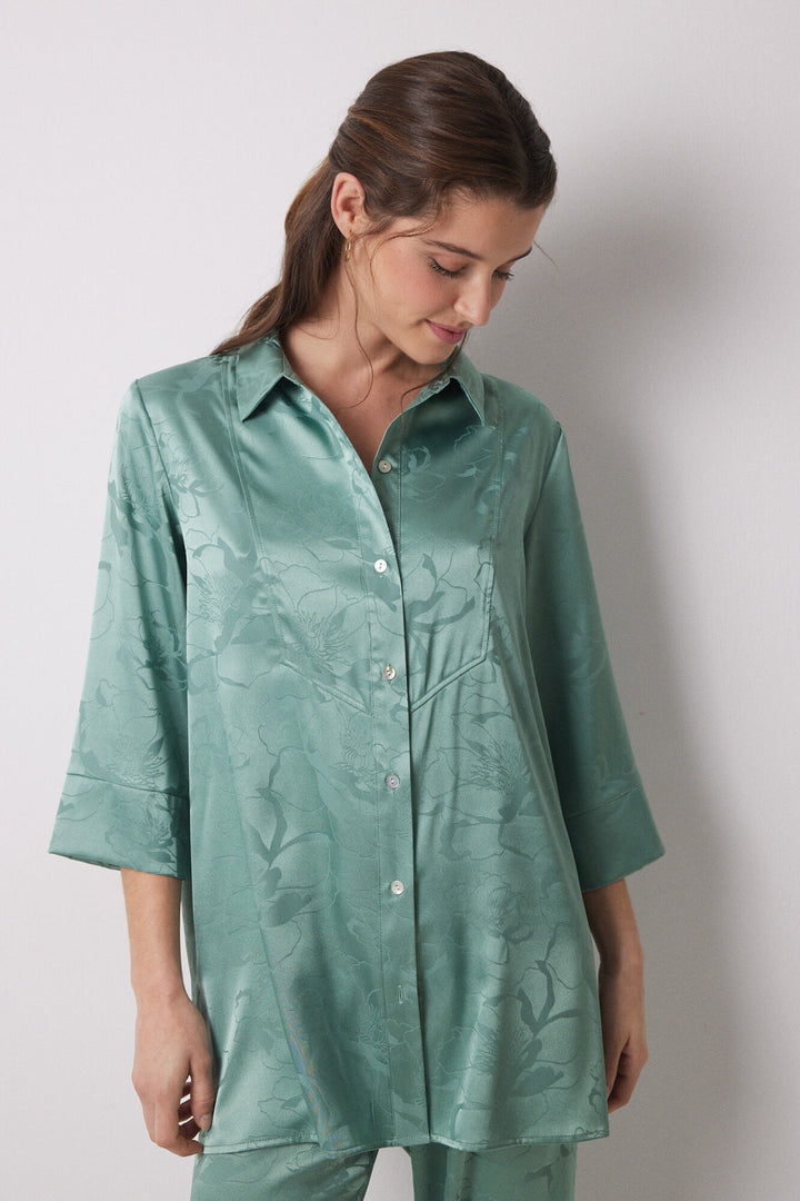 Long Sleeves Masculine Pyjama - Green