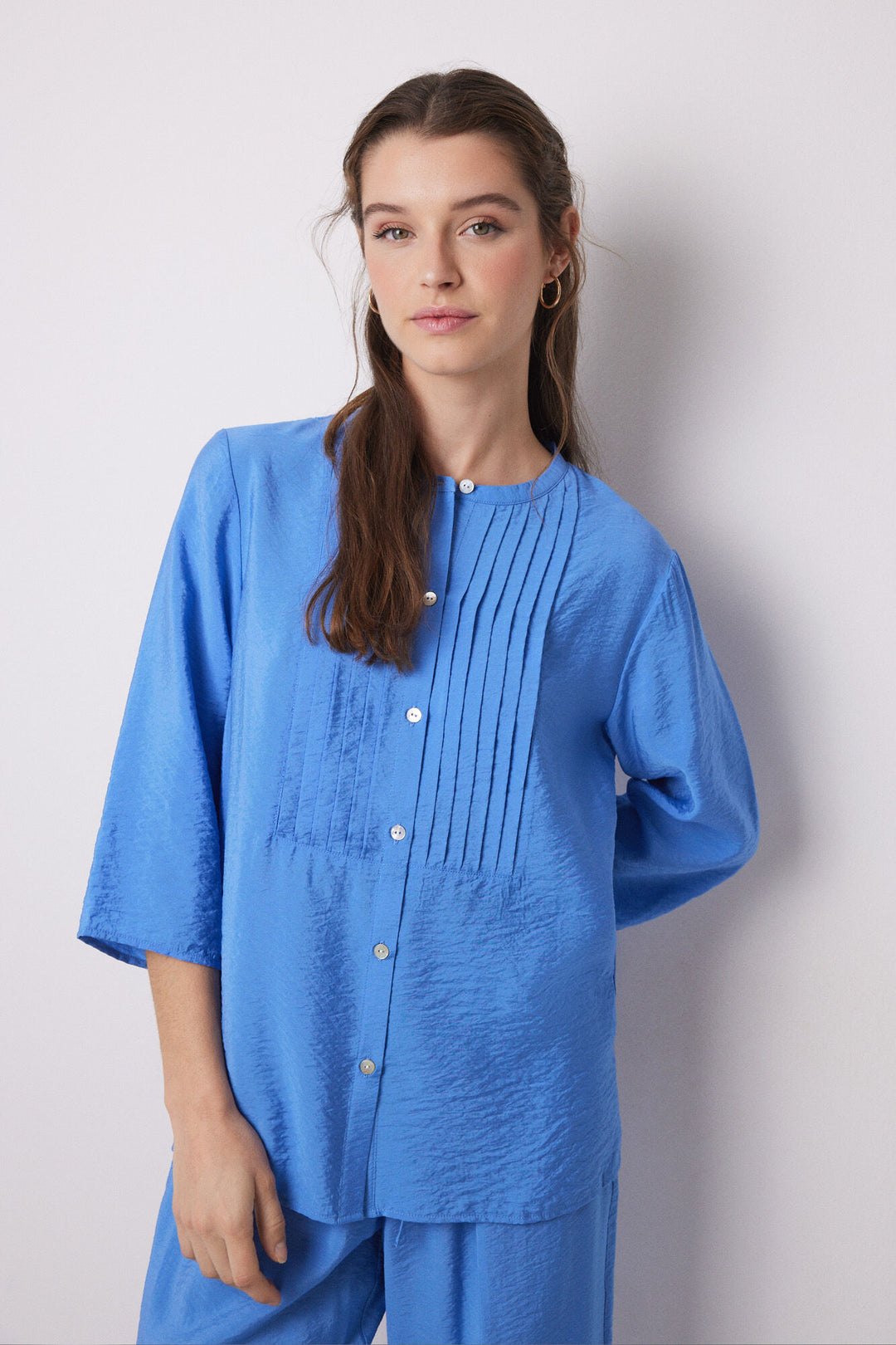 Long Sleeves Masculine Pyjama - Blue Print