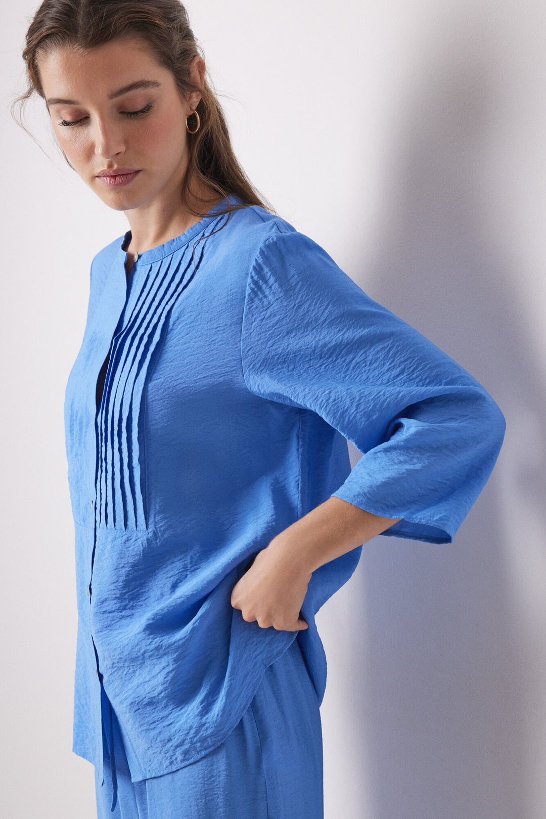 Long Sleeves Masculine Pyjama - Blue Print