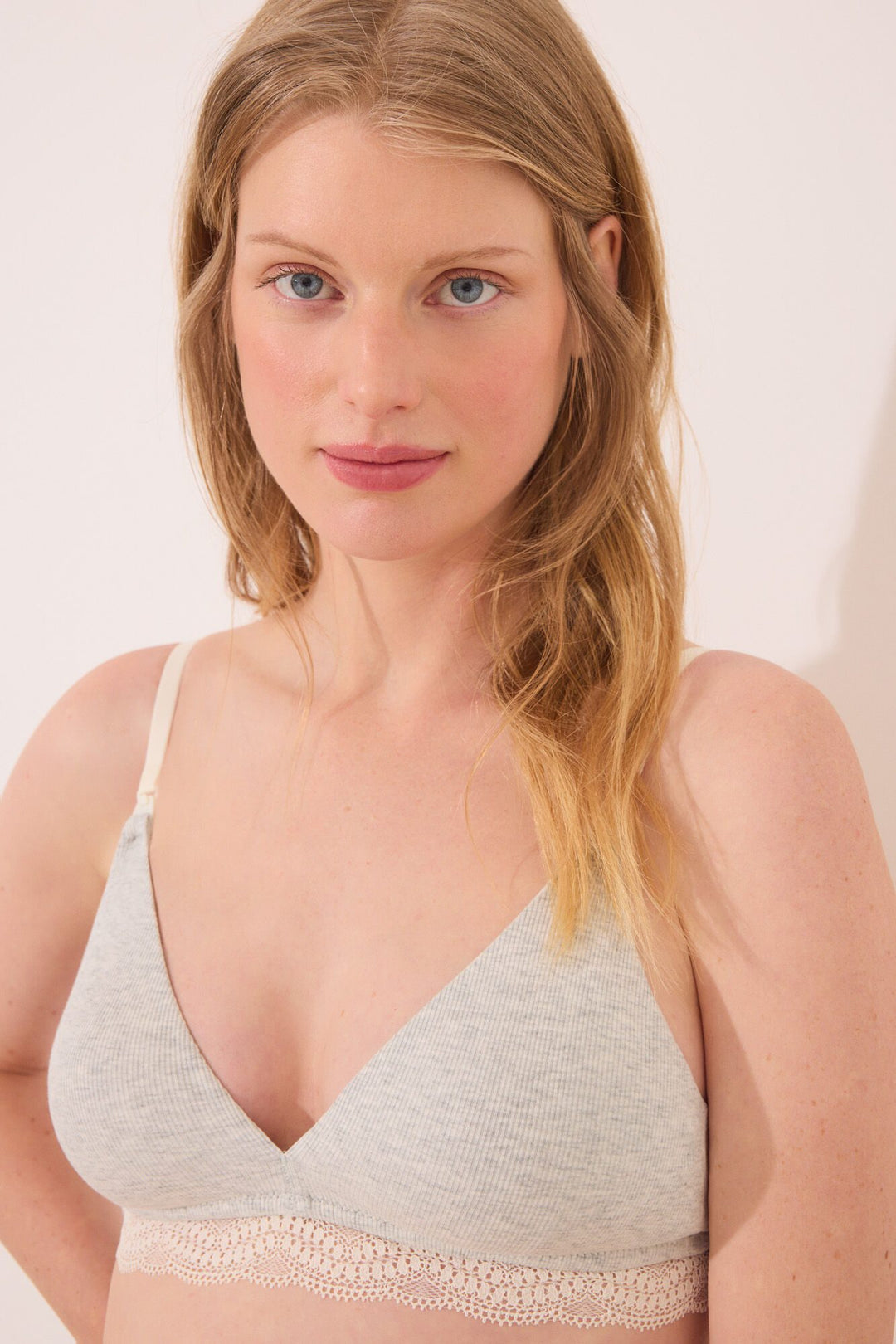 Triangular Halter - Light Grey Silver