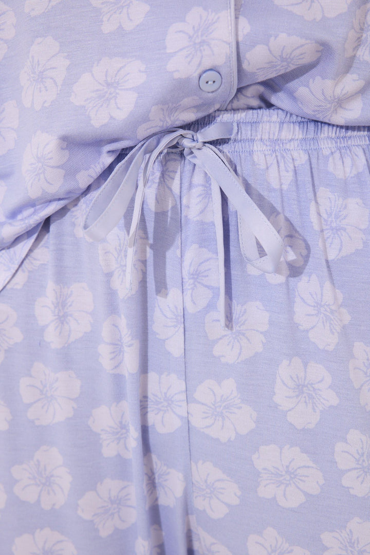 SHORT SLEEVES MASCULINE PYJAMA - Medium Blue