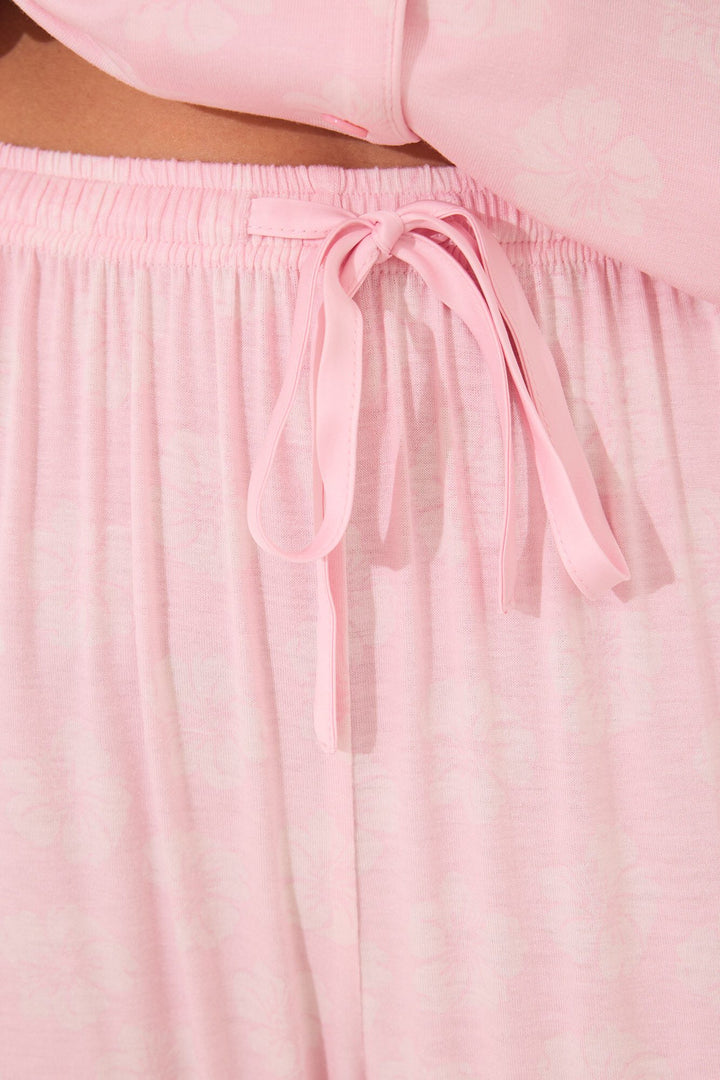 SHORT SLEEVES MASCULINE PYJAMA - Pink