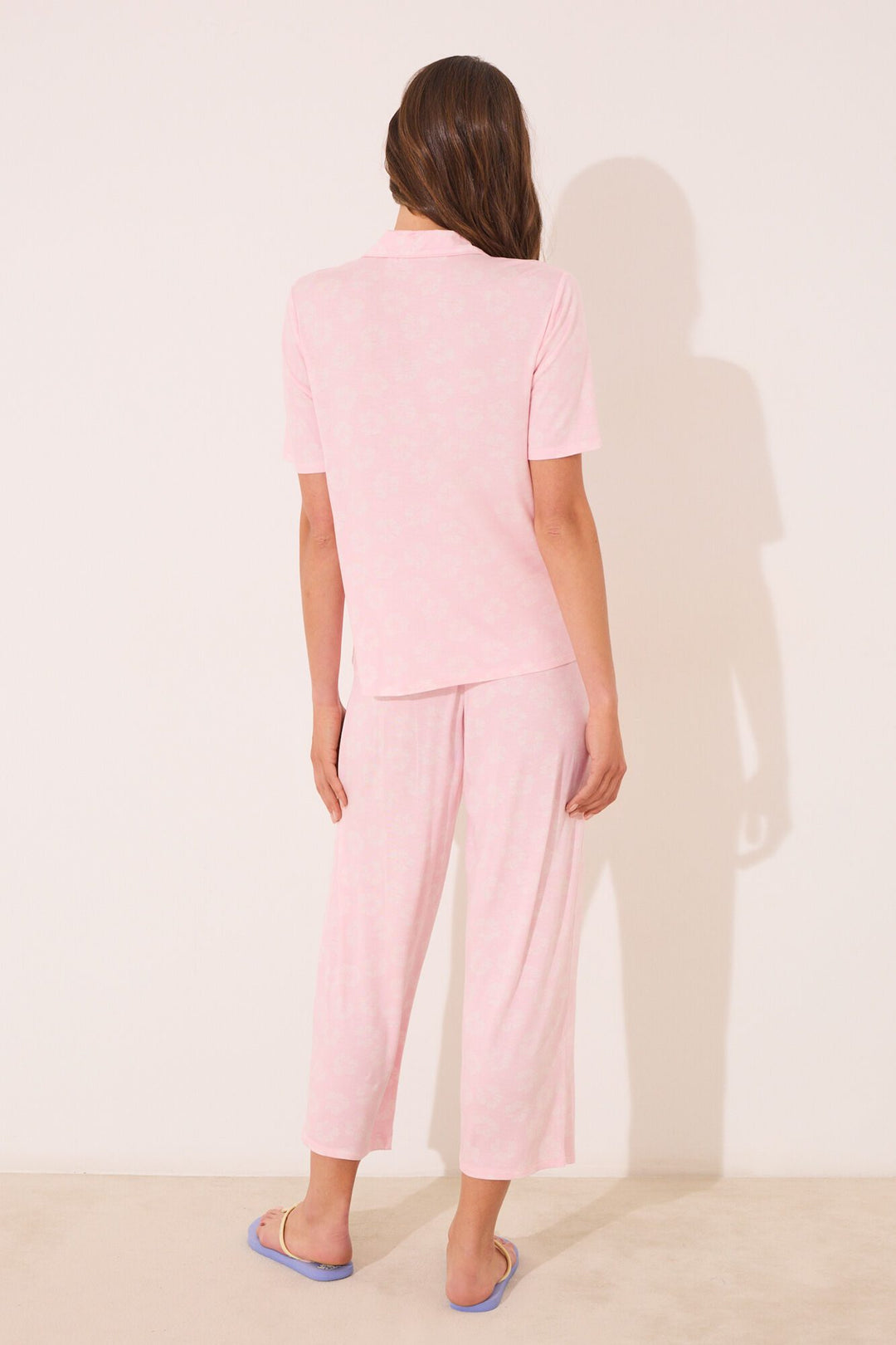 SHORT SLEEVES MASCULINE PYJAMA - Pink