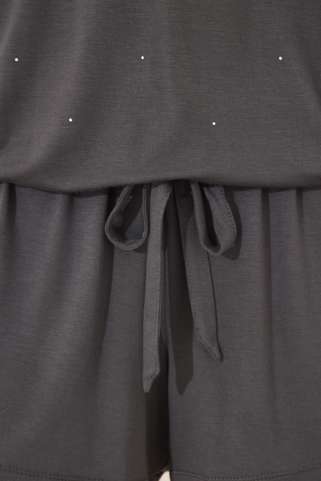 SHORT SLEEVES SHORT PANT PYJAMA - Charcoal Grey