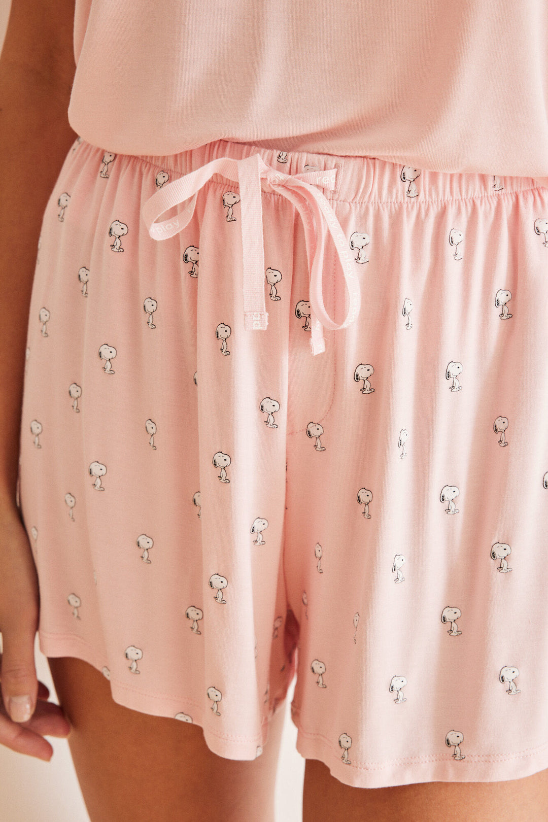 Super soft pink Snoopy short pyjamas - Pink