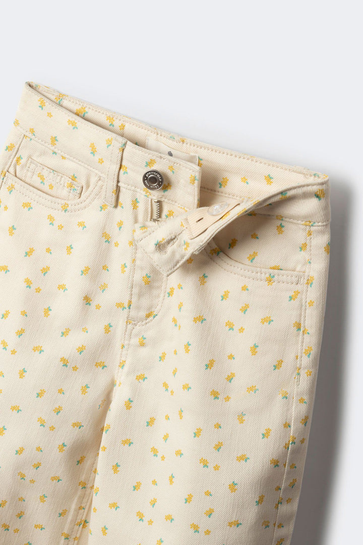 Spring Field Trousers - White Print