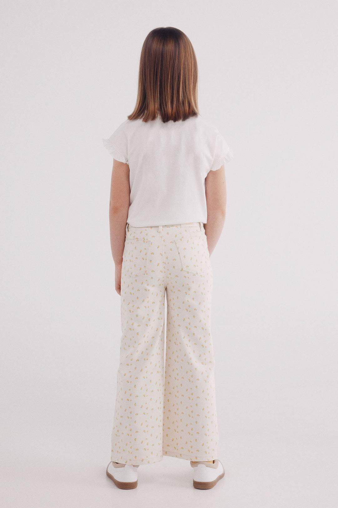 Spring Field Trousers - White Print