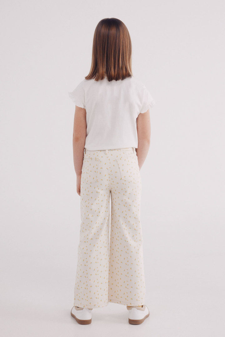 Spring Field Trousers - White Print