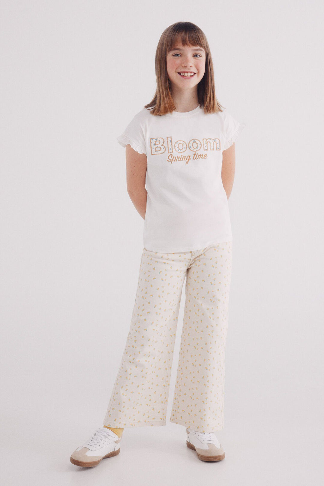 Spring Field Trousers - White Print