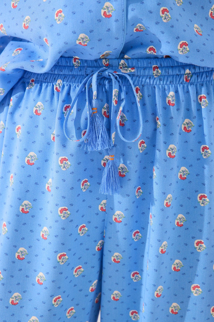 SHORT SLEEVES MASCULINE PYJAMA - Blue Print