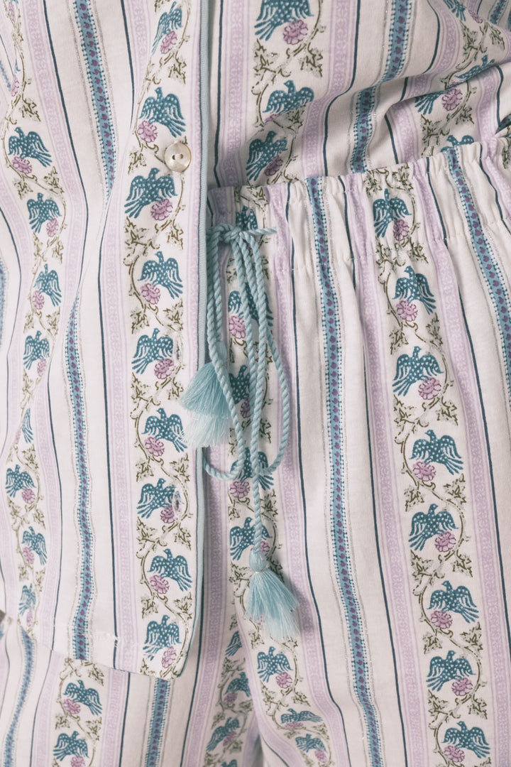 SHORT SLEEVES MASCULINE PYJAMA - Ivory