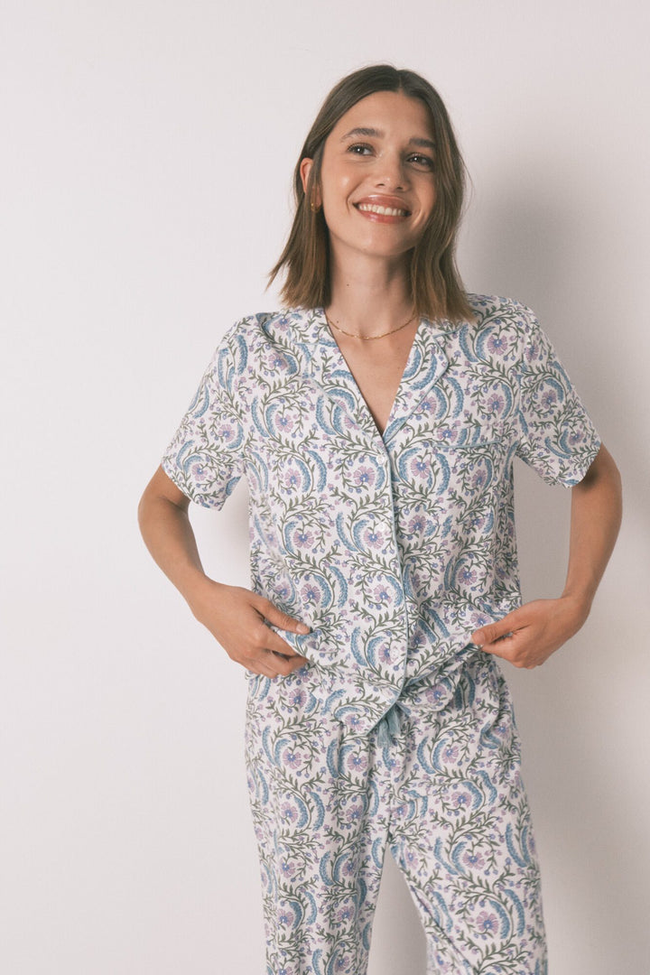SHORT SLEEVES MASCULINE PYJAMA - Green