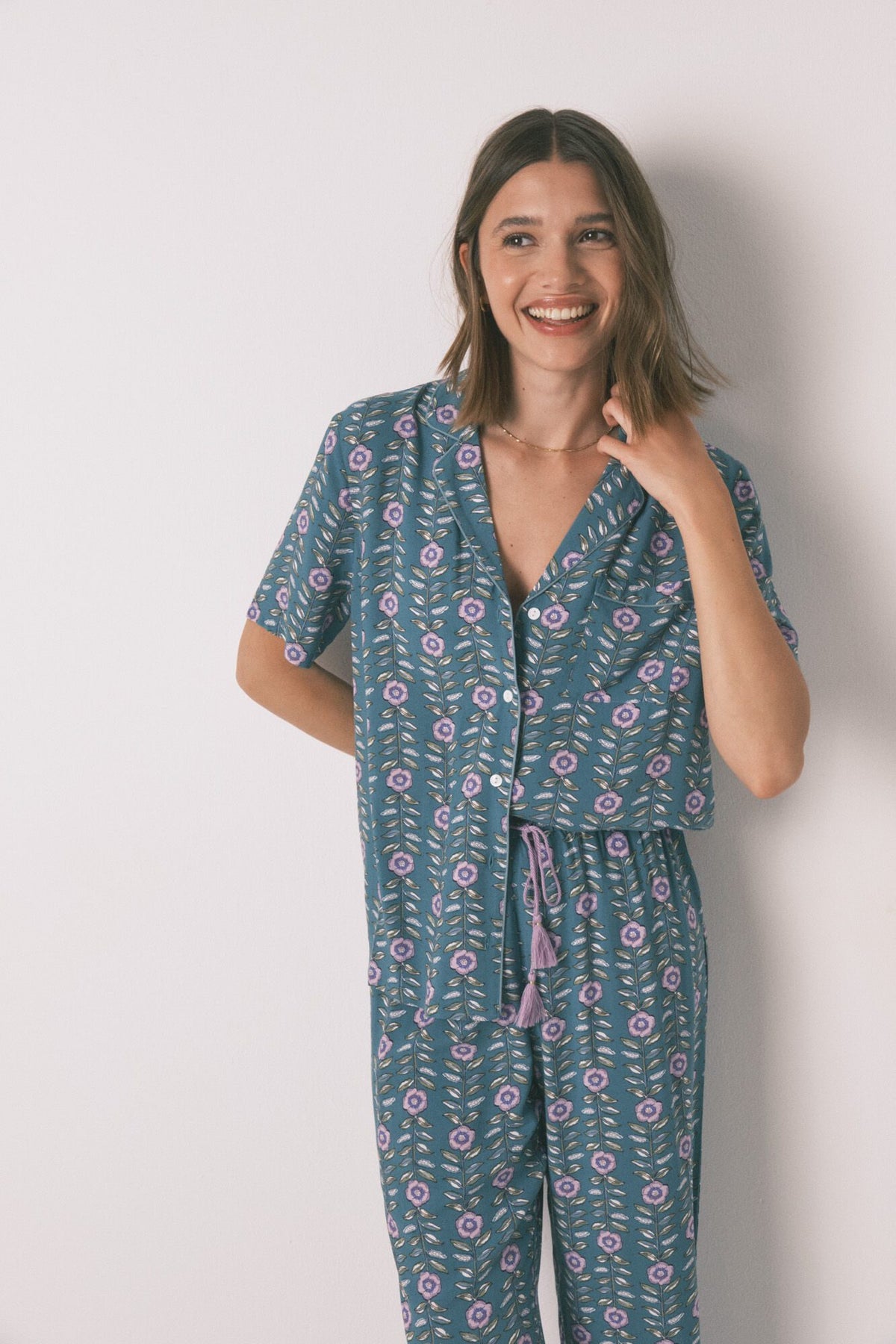 SHORT SLEEVES MASCULINE PYJAMA - Green