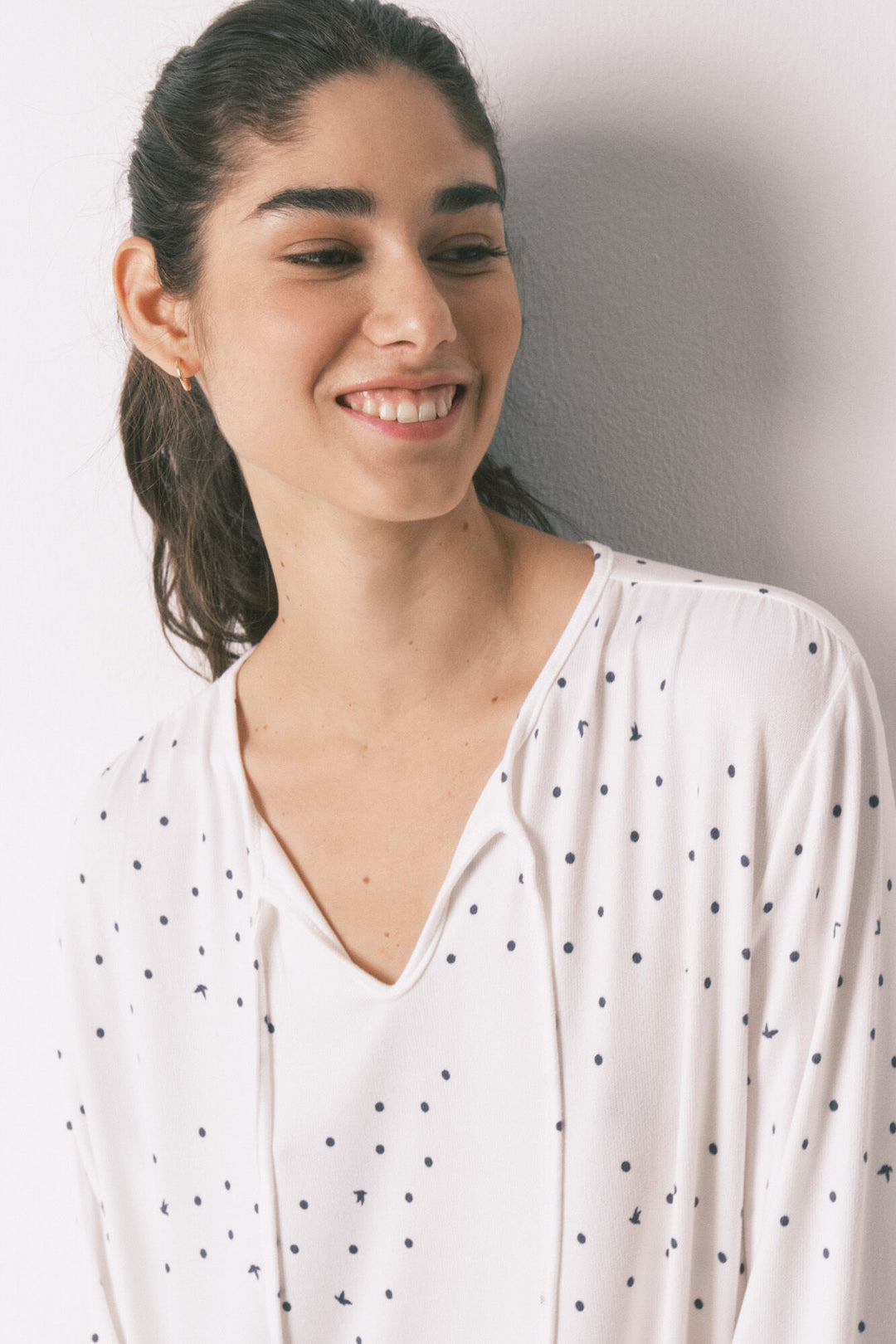 NIGHTDRESS - White Print