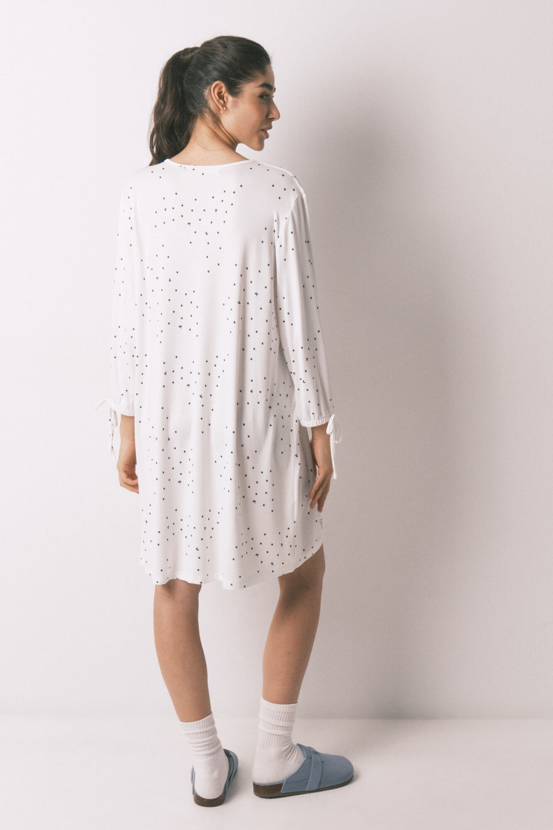 NIGHTDRESS - White Print