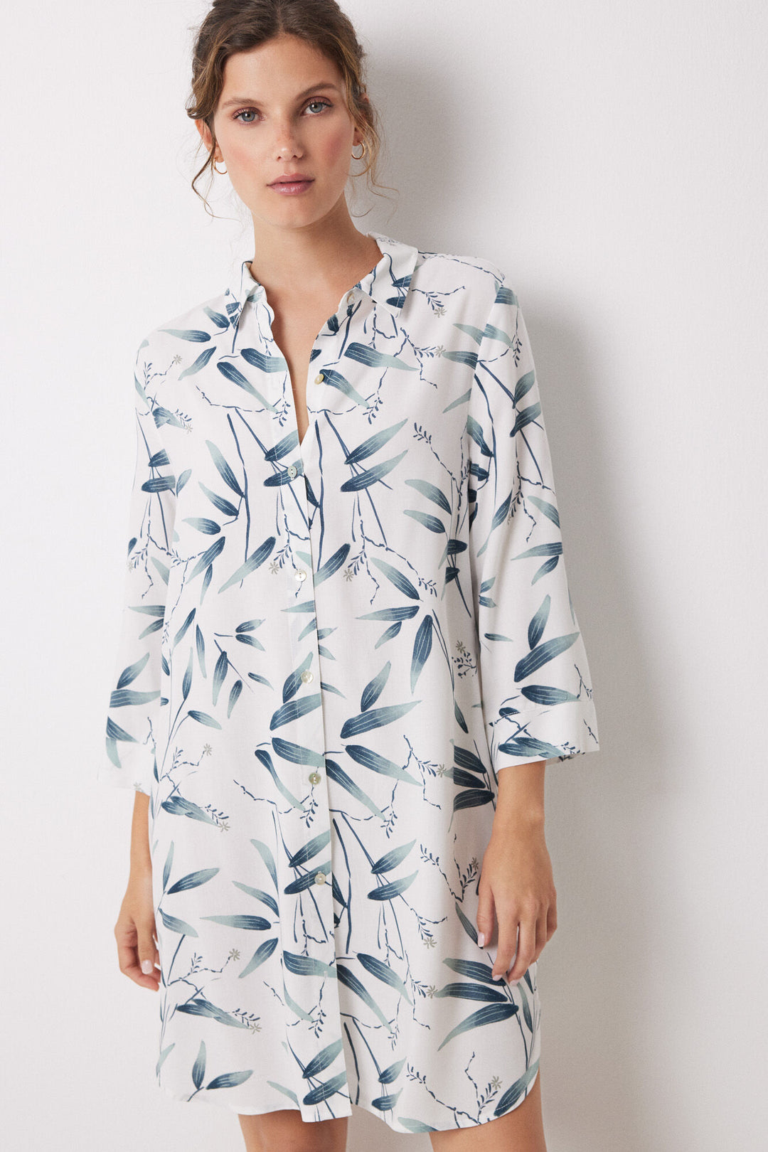 Oriental print viscose camisole - Green