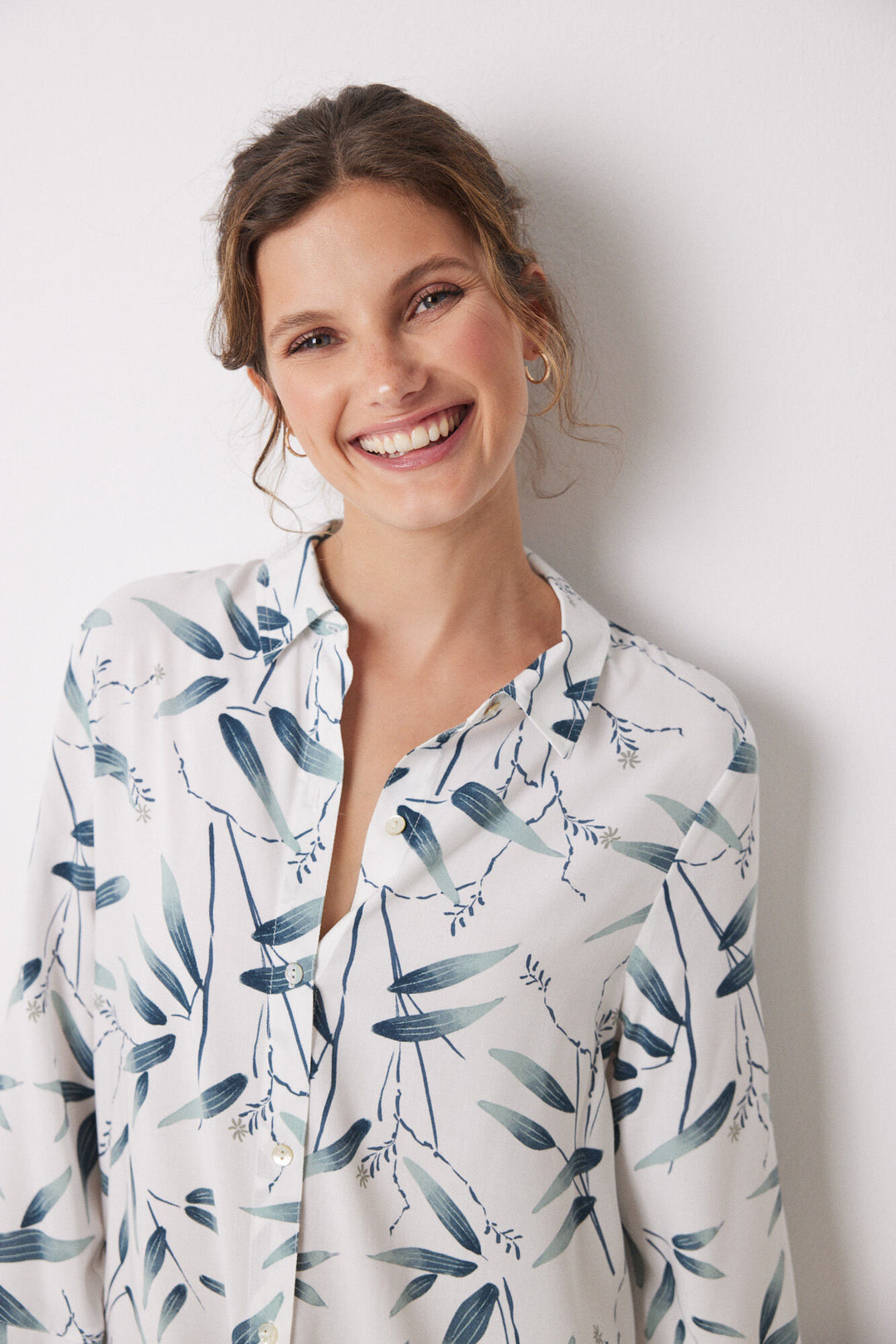 Oriental print viscose camisole - Green