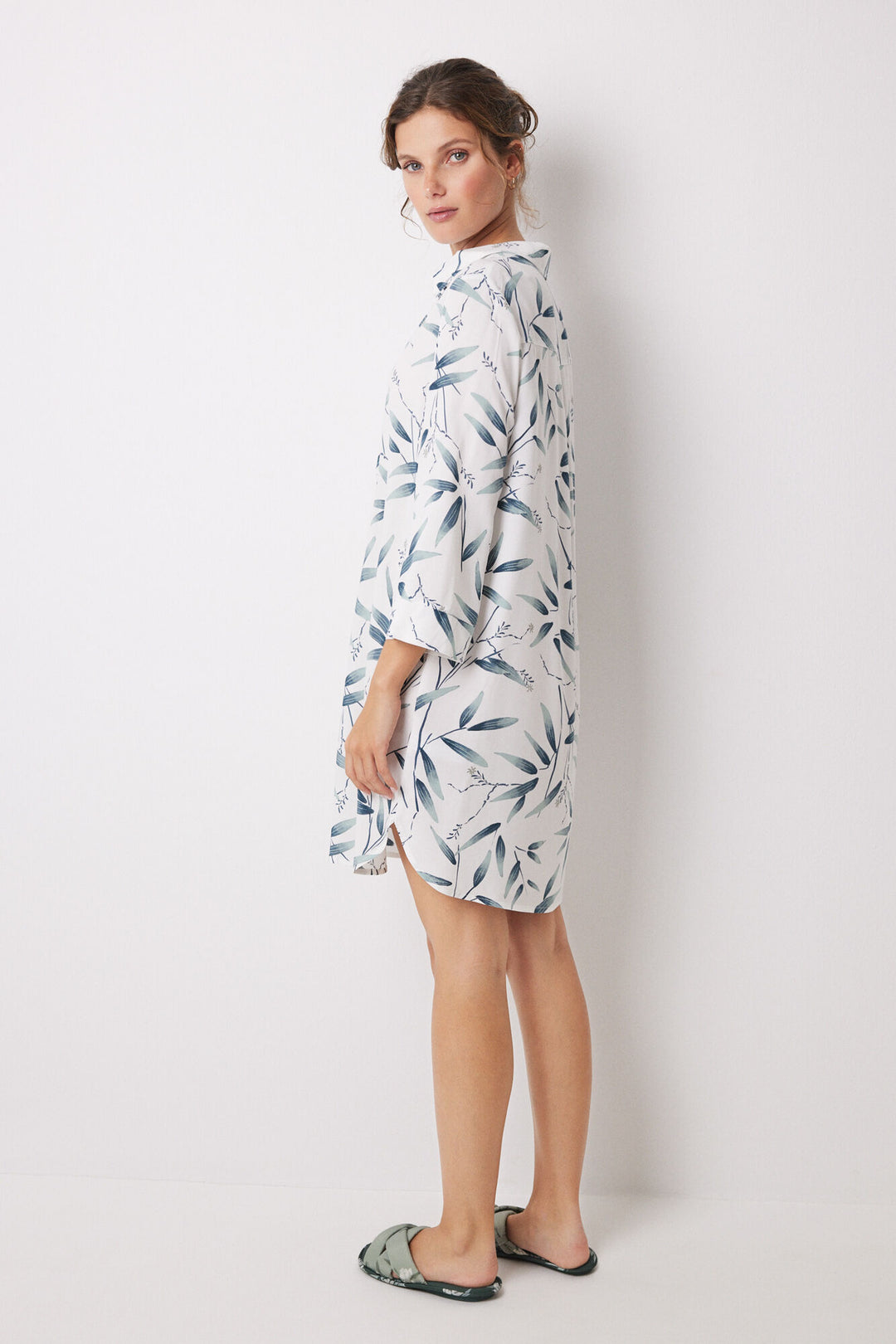 Oriental print viscose camisole - Green