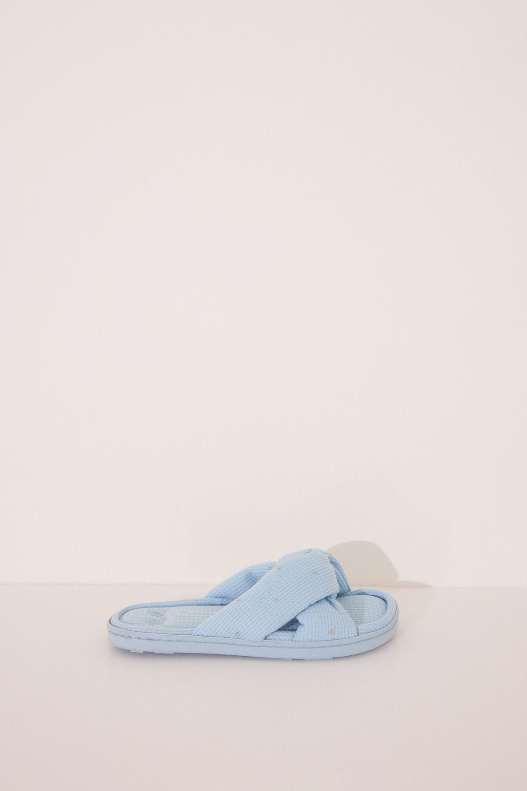 OPEN SHOWER SLIPPERS - Medium Blue