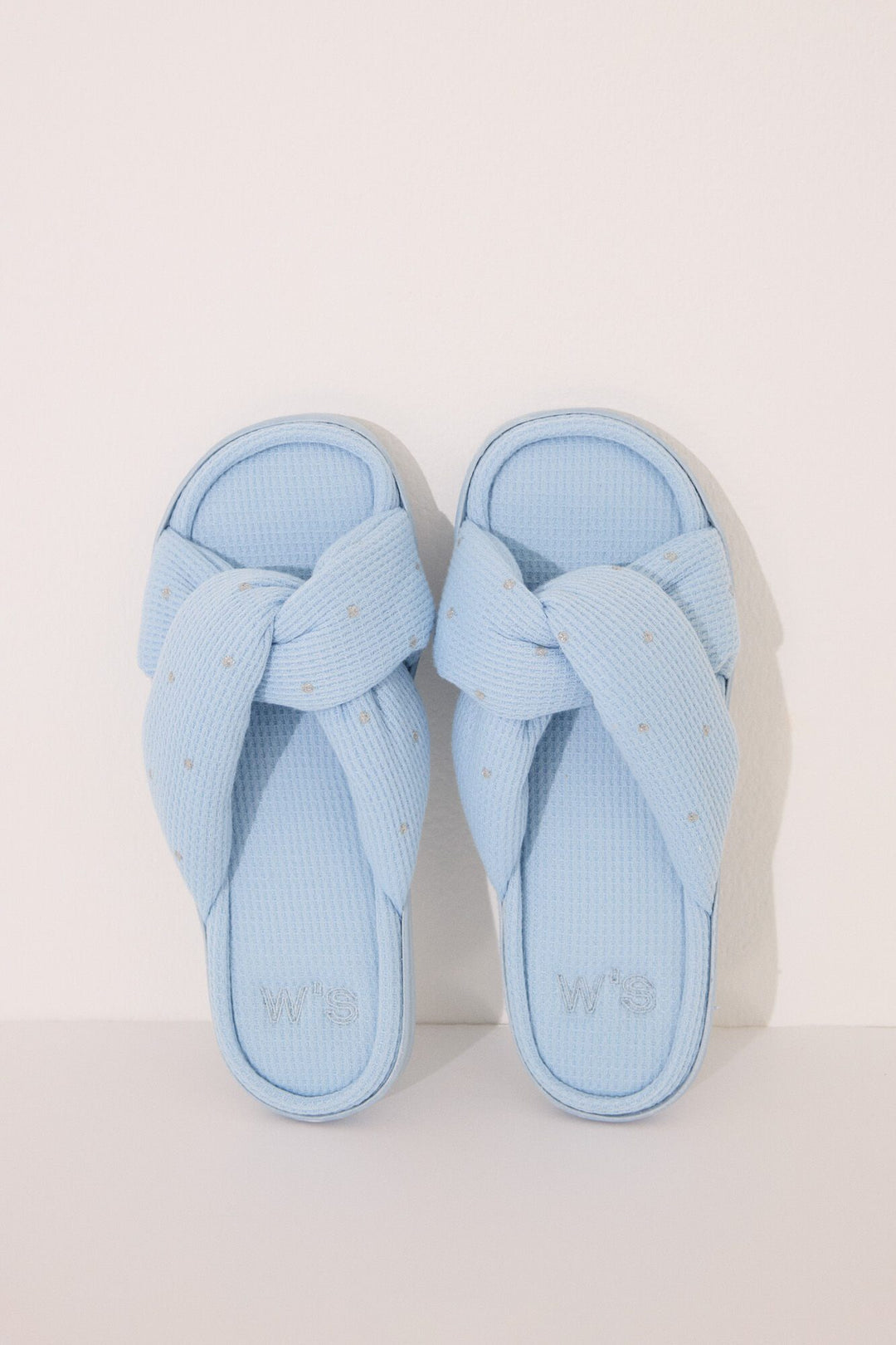 OPEN SHOWER SLIPPERS - Medium Blue