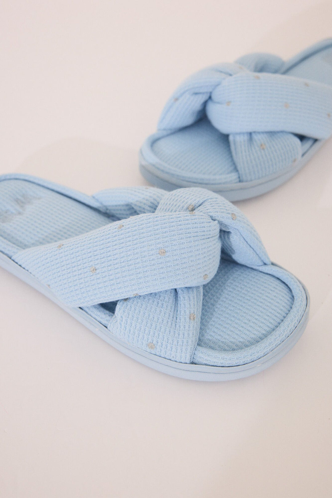 OPEN SHOWER SLIPPERS - Medium Blue