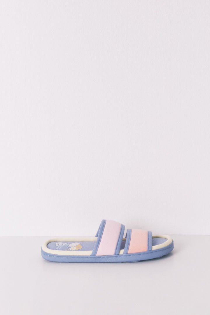 OPEN SHOWER SLIPPERS - White Print