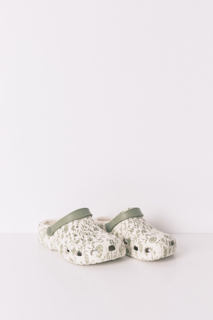 BIO SLIPPERS - Green Print