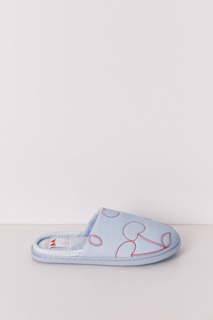 SLIPPERS - Medium Blue