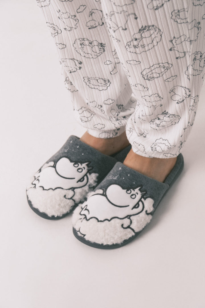 SLIPPERS - Charcoal Grey