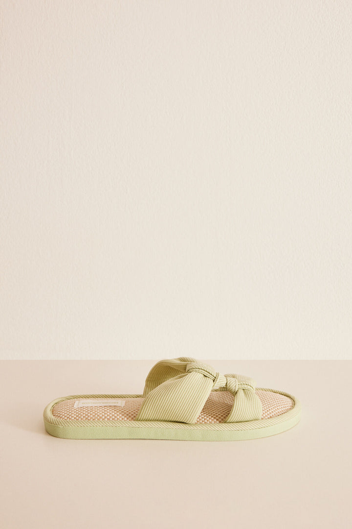 Green knot slippers - Green