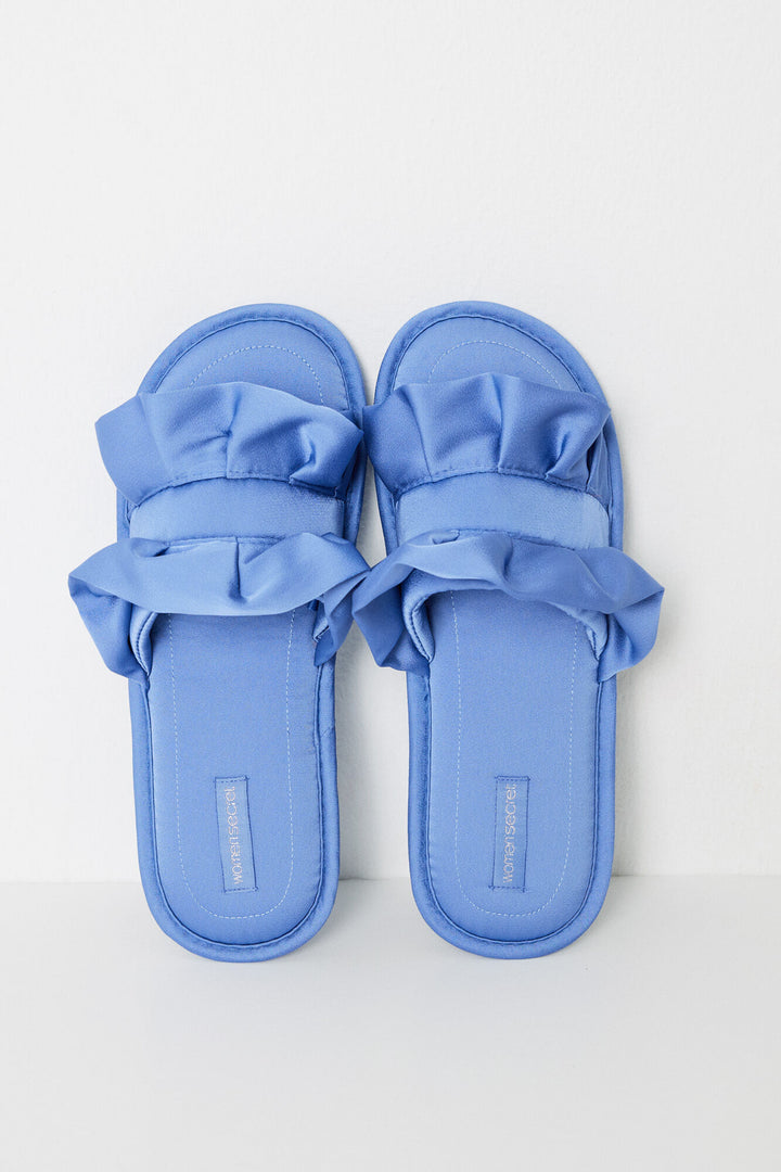 Open Slippers - Green