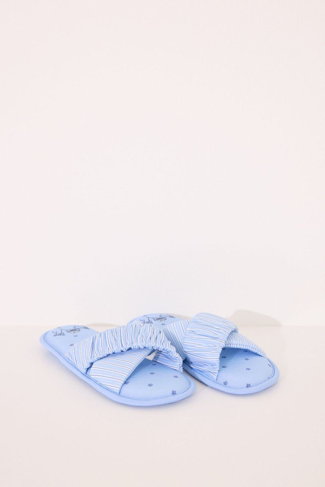 Open Slippers - Medium Blue